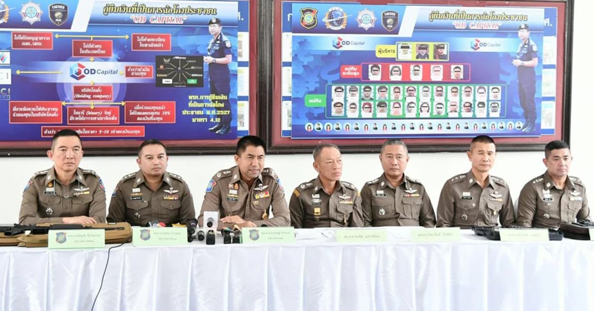 ทลายเครือข่าย ‘โอดี แคปปิตอล’ จับ 21 ราย เสียหายกว่า 120 ล้าน