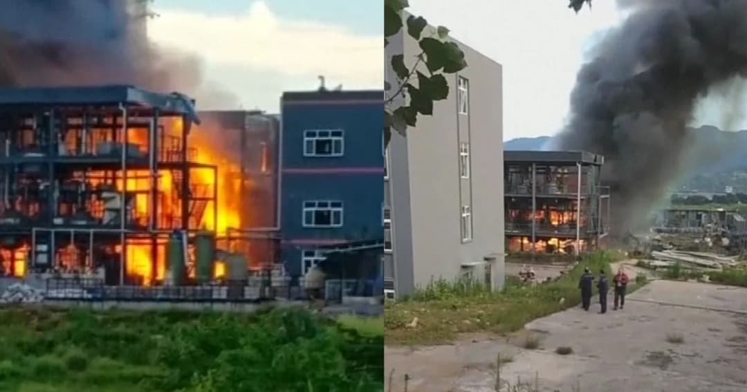 ตายแล้ว 19 ศพ! โรงงานผลิตสารเคมีในจีนระเบิดดังสนั่น