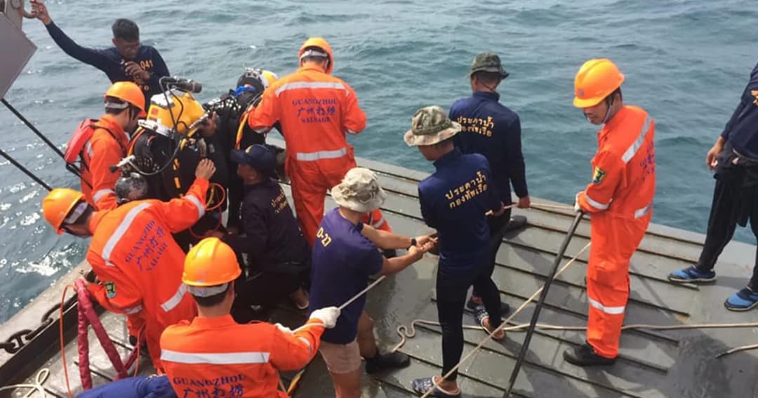 ลุยกู้ศพสุดท้าย ‘เหยื่อเรือล่มภูเก็ต’ ให้เสร็จภายในวันนี้