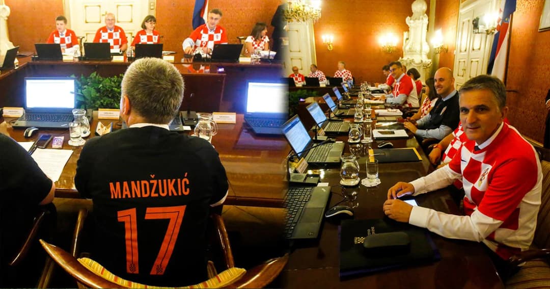 นักการเมืองโครเอเชีย สวมชุดแข่งทีมชาติเข้าประชุมสภา