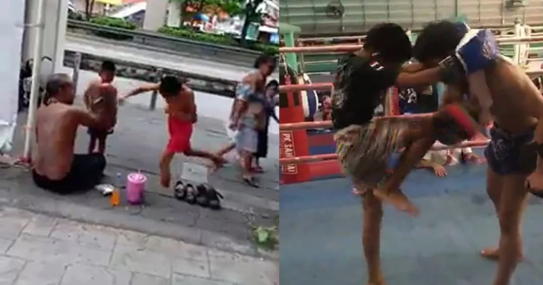 ฝันเป็นจริง ! นักมวยดังพาหนูน้อยเตะหมอนริมถนนมาฝึกซ้อมที่ค่าย
