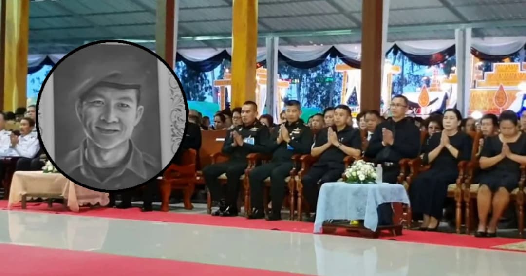 ปชช.นับพัน ร่วมอาลัย “จ่าแซม” ในงานสวดพระอภิธรรมศพคืนสุดท้าย