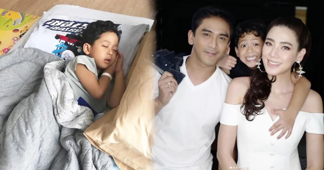 น่าเป็นห่วง! “น้องภู” ลูกชาย “เอ๋-ป๋อ ” ป่วยเป็นโรคเฮอร์แปงไจน่า