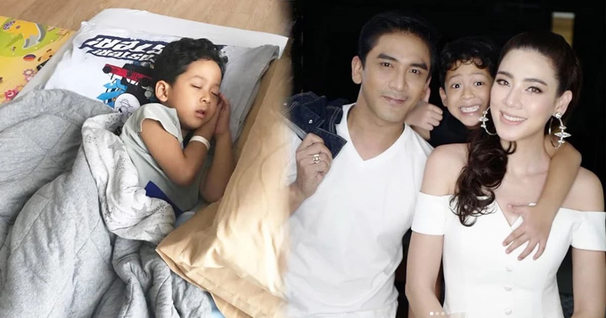 น่าเป็นห่วง! “น้องภู” ลูกชาย “เอ๋-ป๋อ ” ป่วยเป็นโรคเฮอร์แปงไจน่า