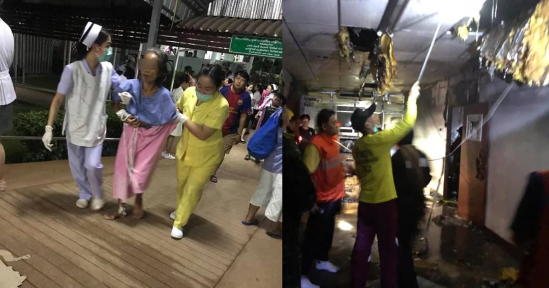 อพยพคนไข้โกลาหล โรงพยาบาลพะเยาไฟไหม้นานนับชั่วโมง