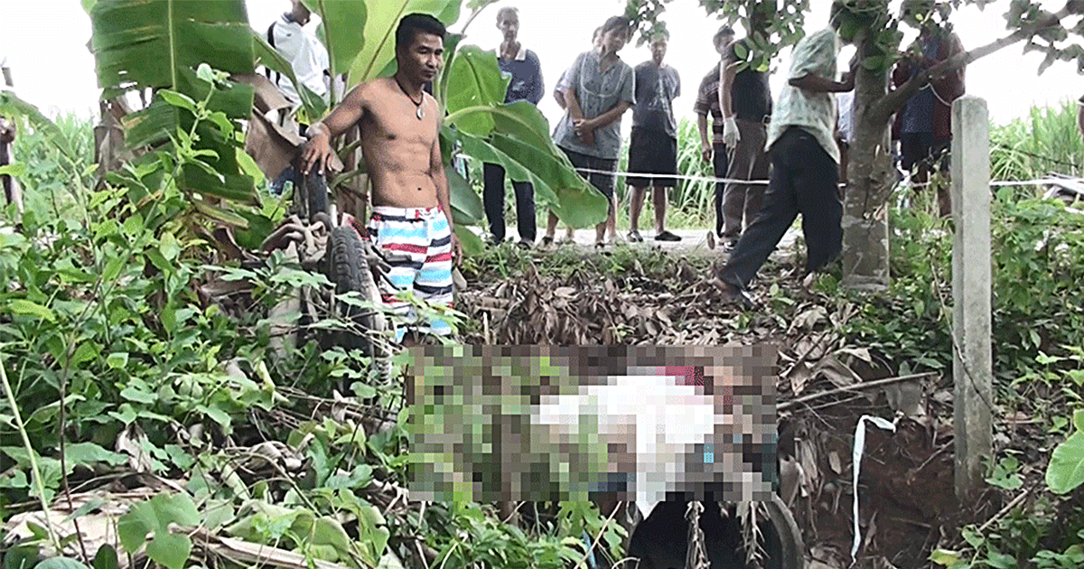 หญิงสาววัย 19 ปี ขี่ จยย.เสียหลักตกข้างทาง ดับคาที่