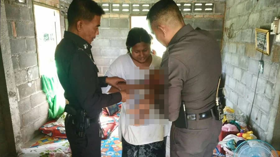 รวบแม่ลูกอ่อน หาที่ซ่อนไม่ทัน ยัดยาบ้าในผ้าอ้อมลูกวัย 5 เดือน