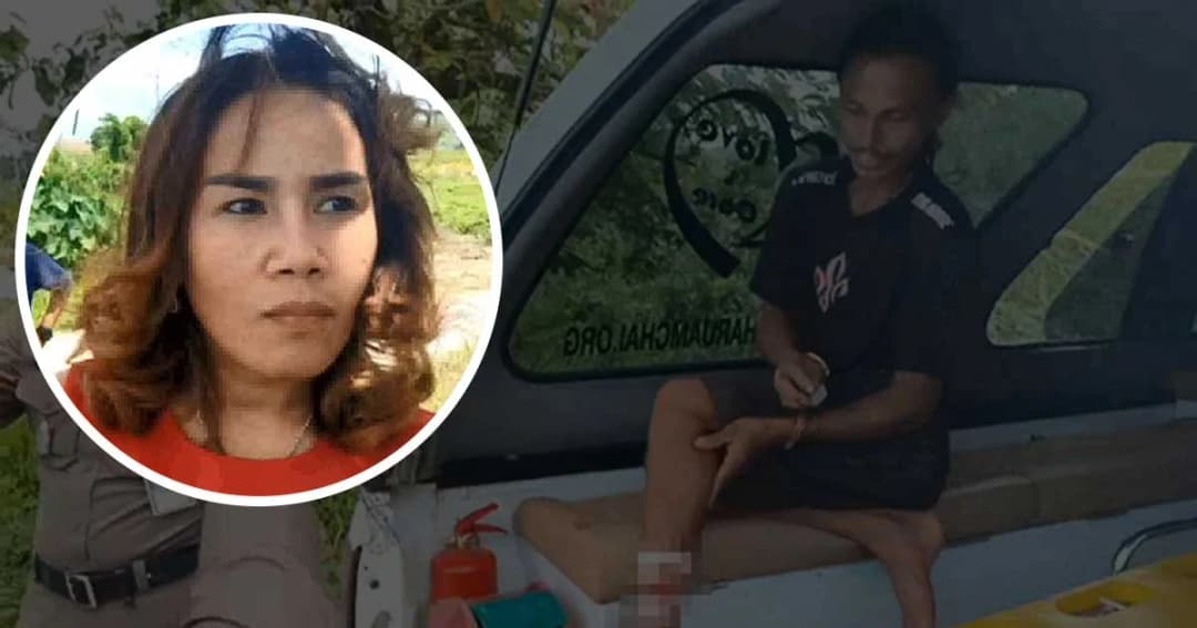 สาวใหญ่ผู้รับเหมาฯ ขับกระบะไล่ตาม ก่อนยิงโจรขโมยเหล็ก บาดเจ็บ