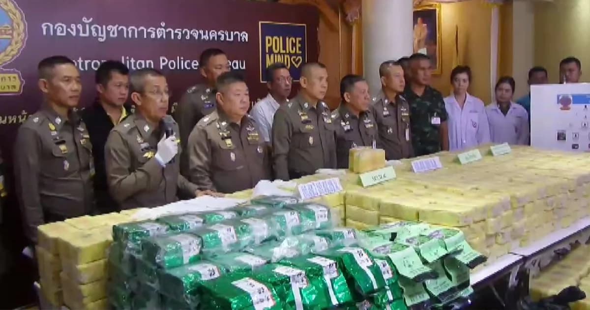 ทลายเครือข่ายยาเสพติด กลางกรุง ยึดยาบ้า 8 ล้านเม็ด