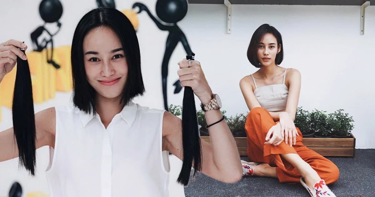 “นาว” รับอิ่มใจ หั่นผมสั้นบริจาคผู้ป่วยโรคมะเร็ง