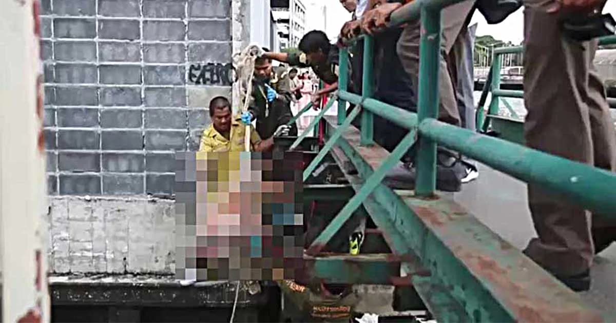 พบศพครึ่งตัว ลอยในคลองเเสนเเสบ หลังห้างดัง ย่านบางกะปิ