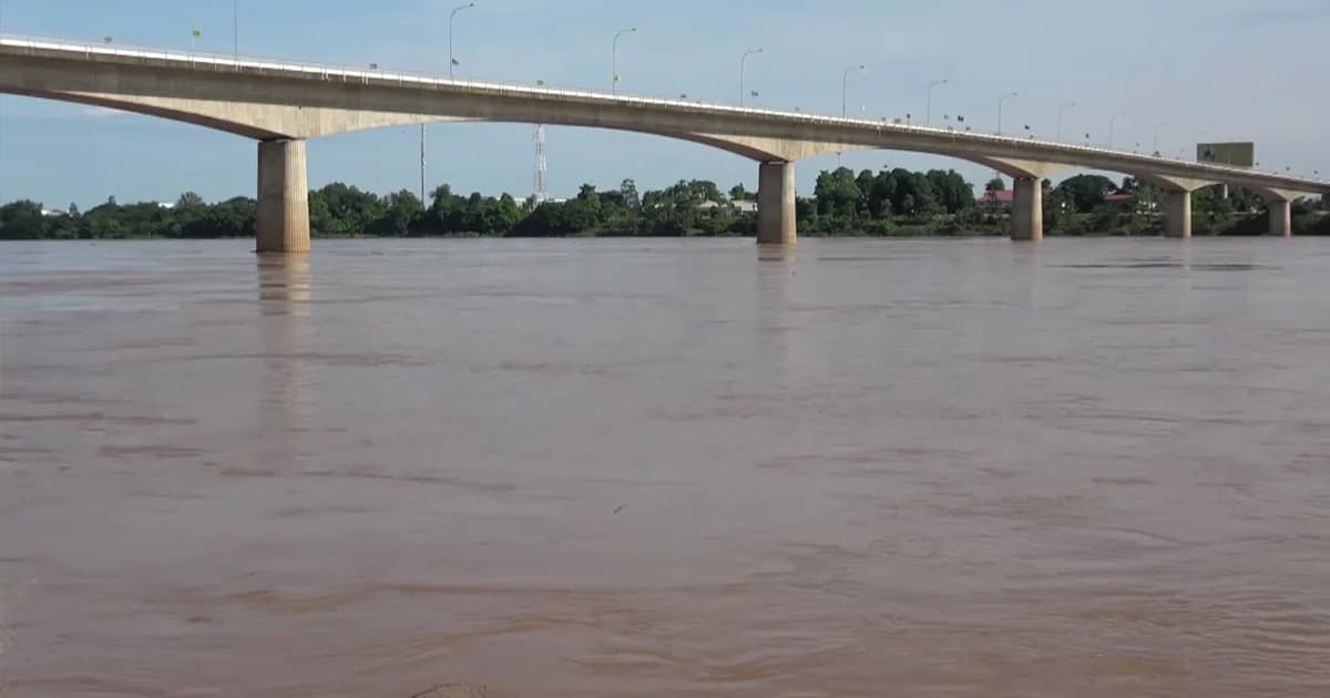 น้ำโขงที่หนองคาย ขึ้นฉับพลันวันเดียวเมตรกว่า ทะลุระดับ 8 ม. แล้ว