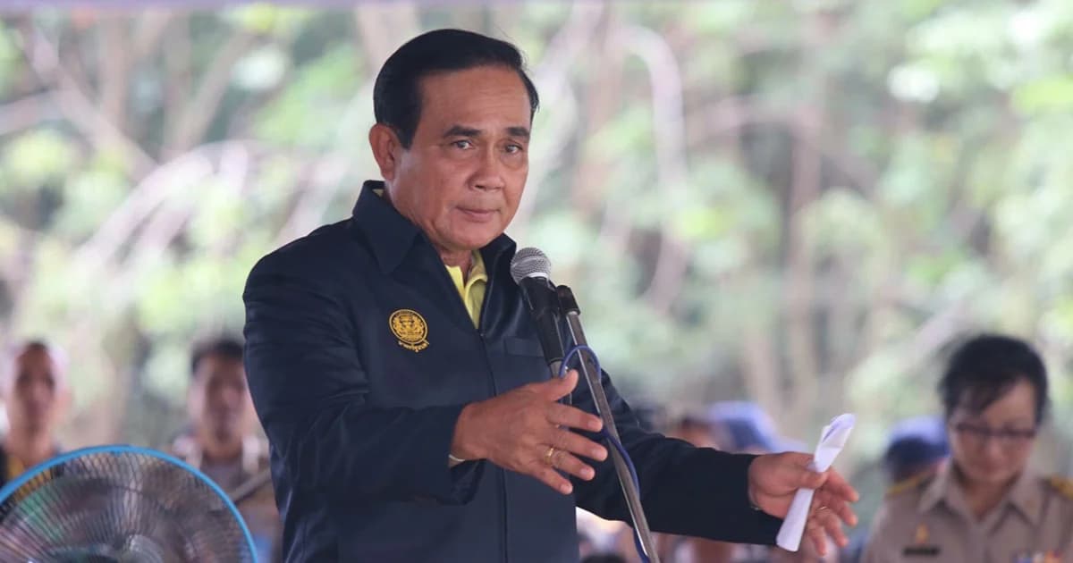 นายกฯ ถึงอำนาจเจริญ ปราศัยขอให้ประชาชนสามัคคีกัน