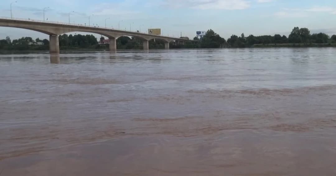 น้ำโขง จ.หนองคาย ขึ้นสูงทะลุ 10 เมตร ทำสถิติสูงสุดในรอบปี