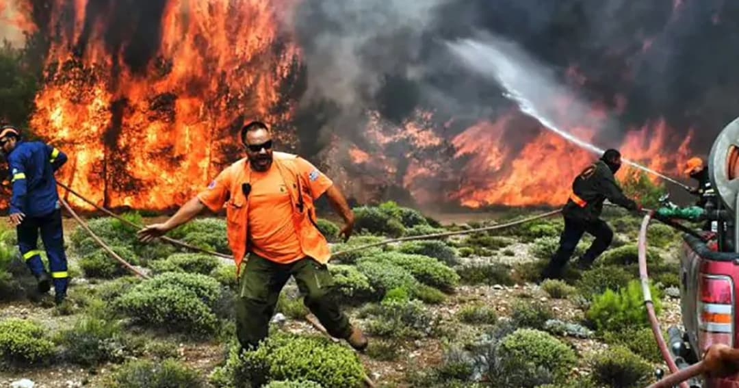 ไฟไหม้ป่าครั้งใหญ่ในกรีซ เสียชีวิตแล้ว 74 เจ็บอีกนับร้อย