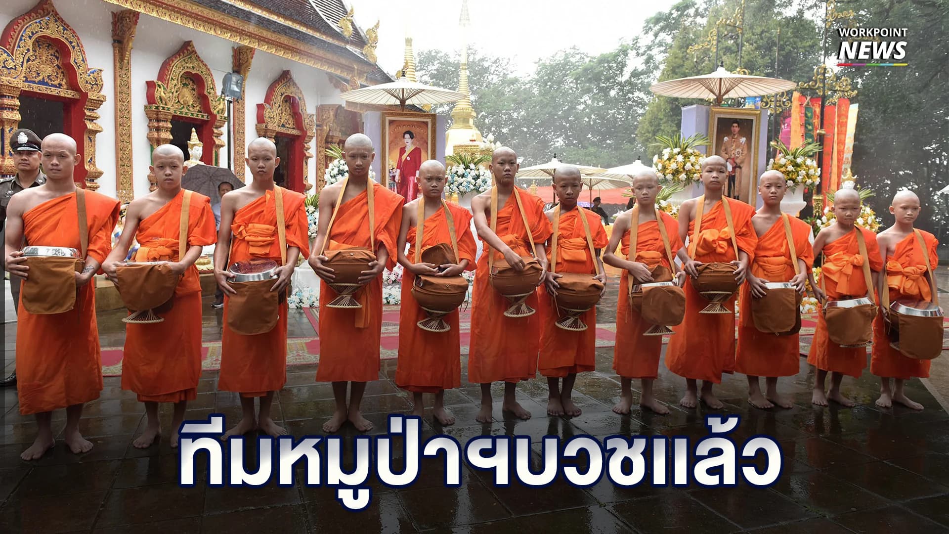 หมูป่าบวชเเล้ว