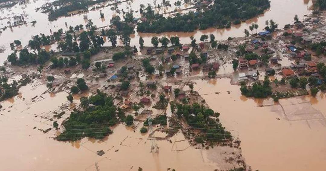 น้ำท่วมลาวยอดผู้สูญหายพุ่งกว่า 1000 คน จนท.ระดมกำลังค้นหา 24 ชม.