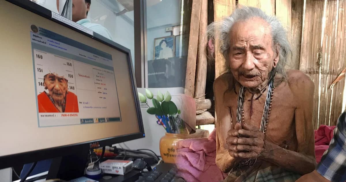 ‘ปู่คออี้’ ได้สัญชาติไทยทำบัตรประชาชนในวัย 107 ปี