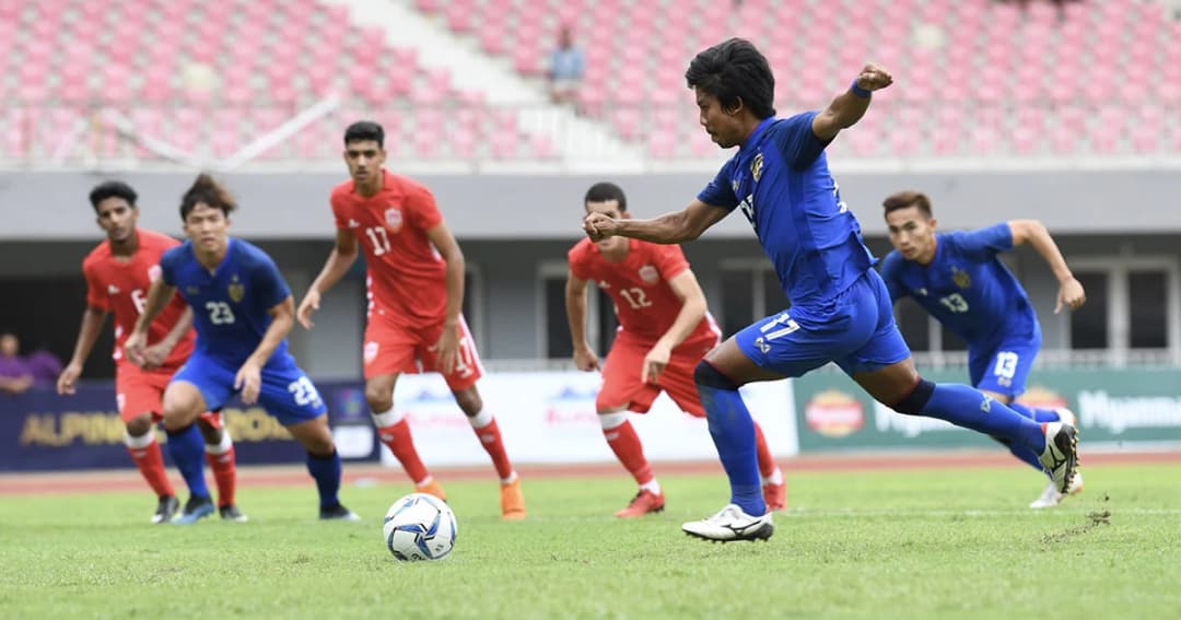 “ช้างศึกชุดเอเชียนเกมส์” เซ็งโดนบาห์เรนพลิกแซงชนะ 2-3