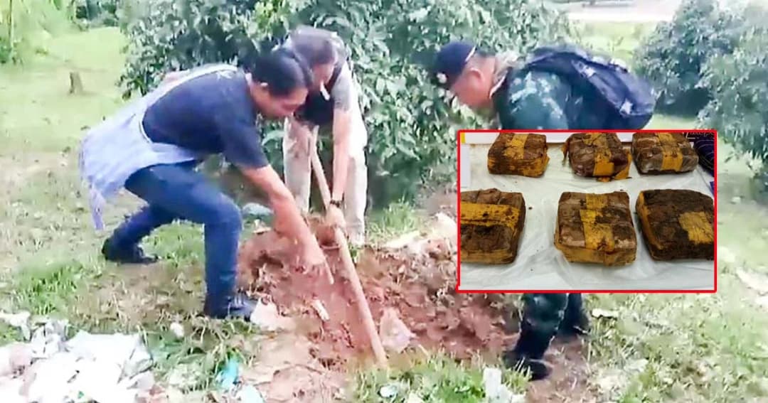 นักเสพเจอยาบ้าฝังดิน นำขึ้นเสพ ไปขายถูกๆ ก่อนถูกรวบเจอเหยียบแสนเม็ด