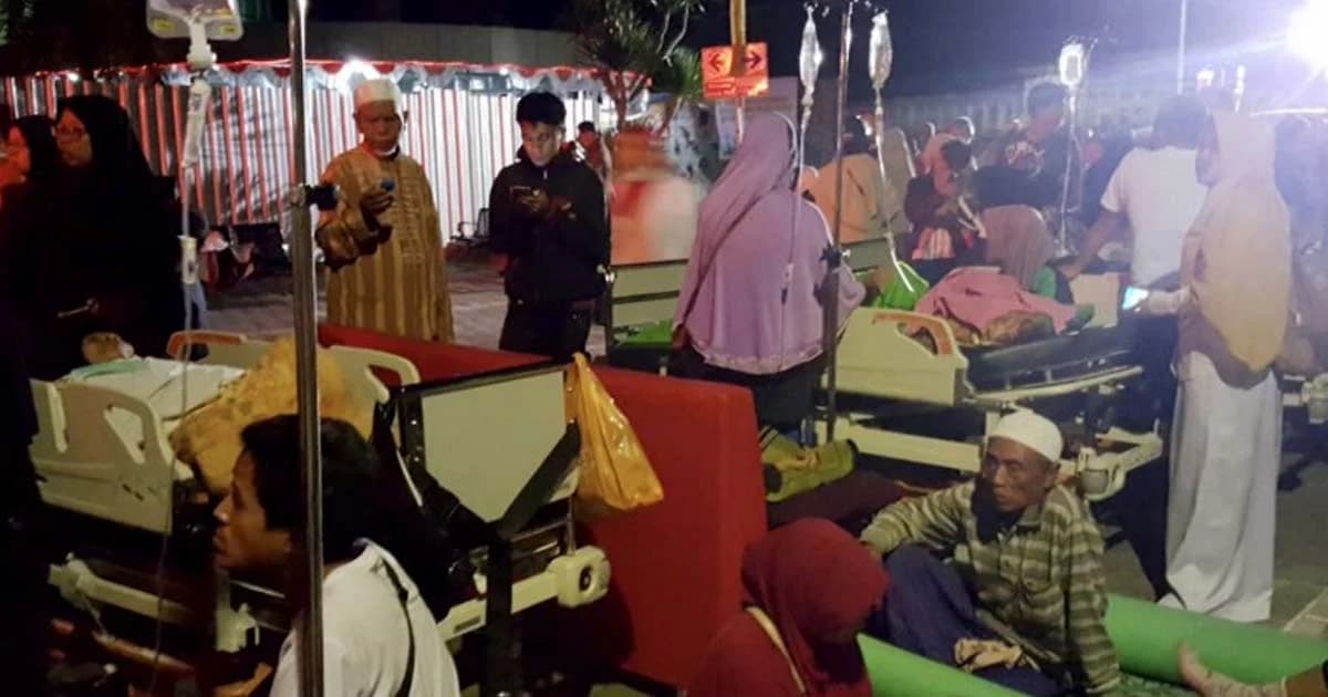 นาทีหนี! แผ่นดินไหวเกาะลอมบอกตาย 82 คน-ยกเลิกเตือนสึนามิ