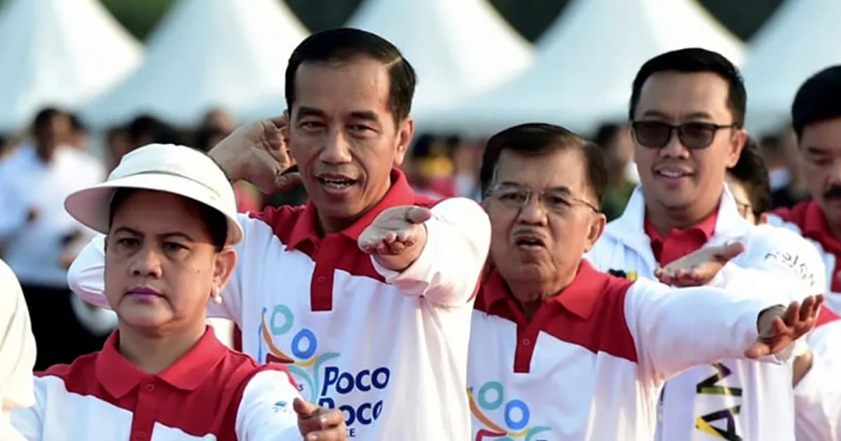 ผู้นำอินโดฯ ร่วมเต้นระบำพื้นเมือง ประชาสัมพันธ์เอเชียนเกมส์