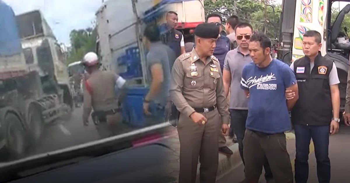 ระทึก! รถพ่วงเมายาแหกด่านตรวจ ระดมกำลังกว่า 30 นายสกัด