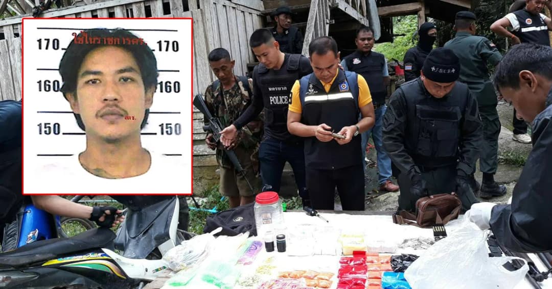 ตร.ขึ้นเขาล้อมจับ ‘อึ้ง เขาพระ’ นักค้ายารายใหญ่ ไหวตัวหนีทัน ยึดย้าบ้า-อาวุธ เพียบ