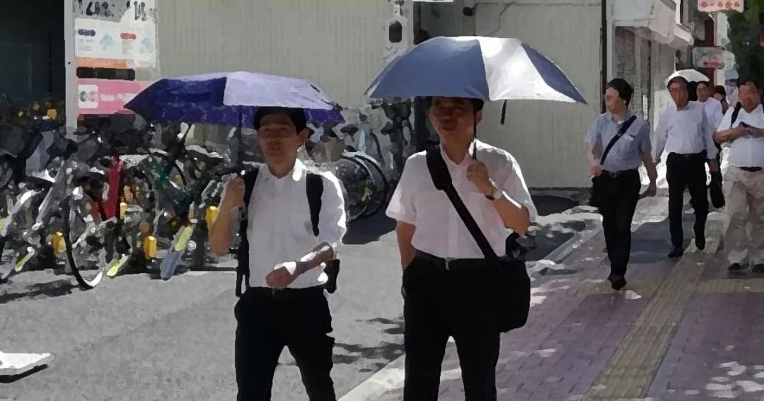 ผู้ชายพกร่มกันแดด เทรนด์ฤดูร้อนญี่ปุ่นปีนี้