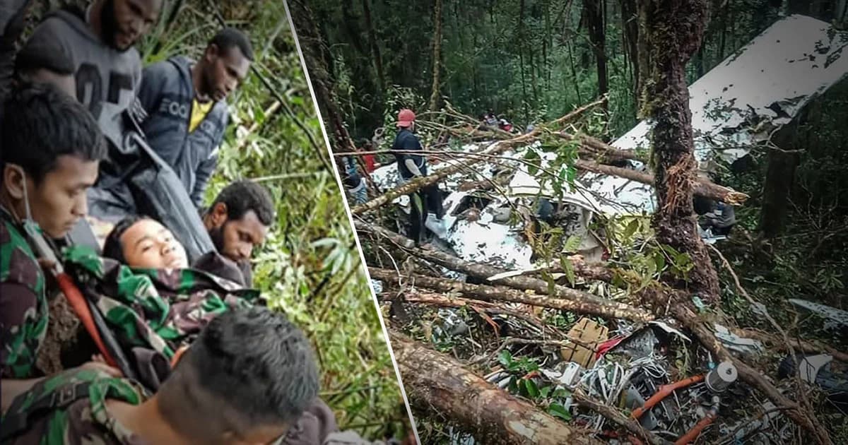 รอดตายปาฏิหาริย์ ! เด็ก 12 ขวบ นอนเจ็บกลางป่านาน 2 ชม. หลังเครื่องบินตก