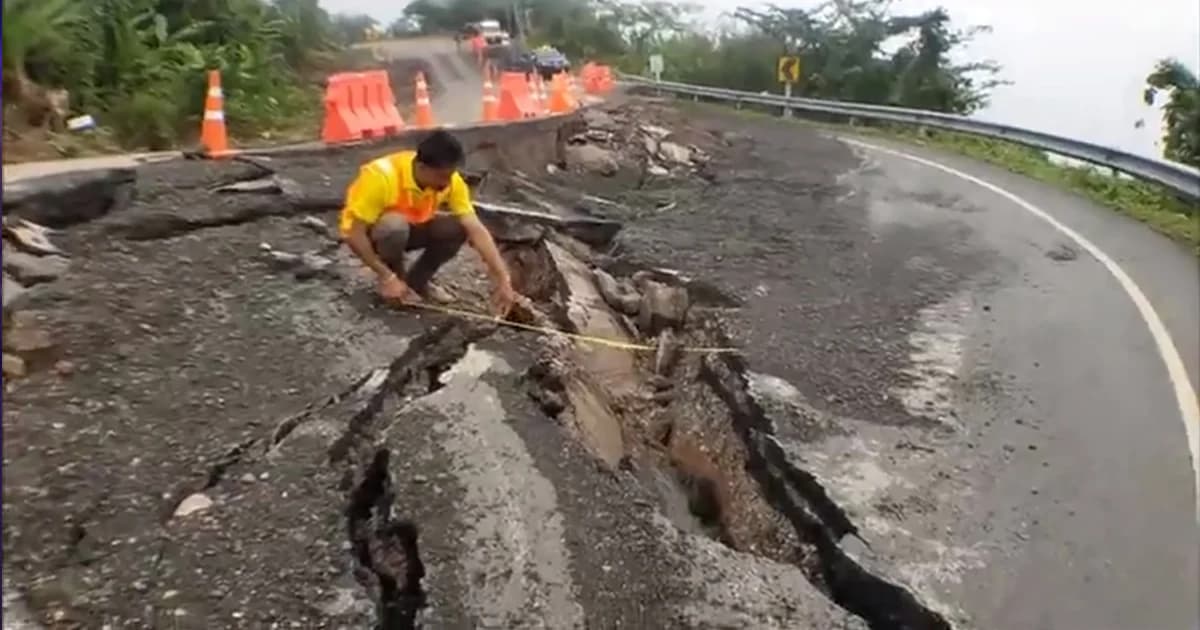 แขวงทางหลวงขุดเจาะสำรวจชั้นดิน ถนนทรุด ‘ภูทับเบิก’ ก่อนออกแบบปรับปรุงเส้นทาง