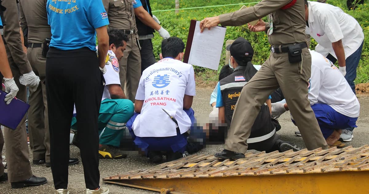 จ่อยิงคนงานก่อสร้าง ดับกลางถนน หลังเผารถเกรด-รถบด วอด คาดปมขัดแย้งธุรกิจ