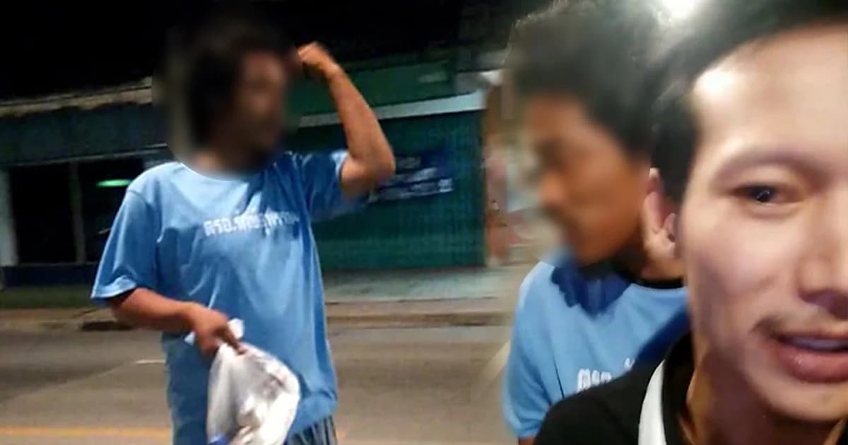 น้ำตาคลอ! หนุ่มขี่ จยย. รับคนบ้าไปส่งบ้าน ที่แท้คือเพื่อนวัยเด็ก