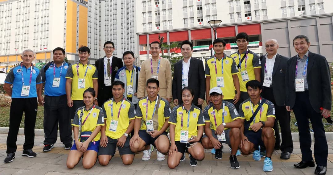 รมว.ท่องเที่ยวและกีฬา เยี่ยมให้กำลังใจทัพนักกีฬาไทยสู้ศึกเอเชี่ยนเกมส์ประเทศอินโดนีเซีย