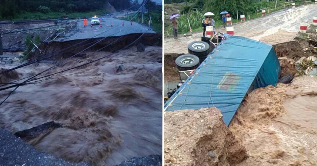 เร่งซ่อมถนน! น้ำป่าหลากตัดถนนขาด สายเชียงใหม่-เชียงราย แจ้งเลี่ยงเส้นทางช่วงดอยสะเก็ด