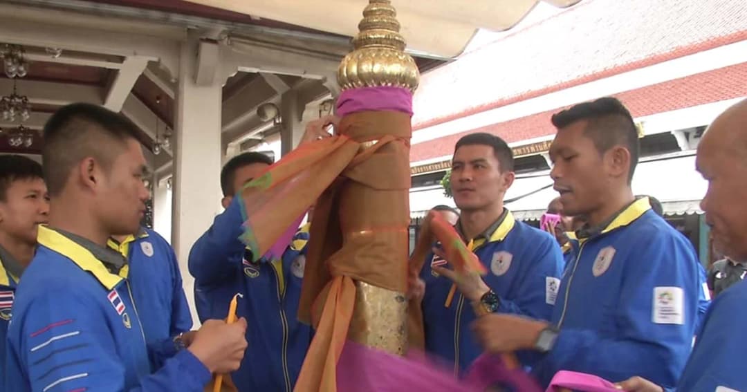 ทีมกำปั้นไทย ปลุกความฮึกเหิมก่อนขึ้นสังเวียน ชิงเหรียญทอง