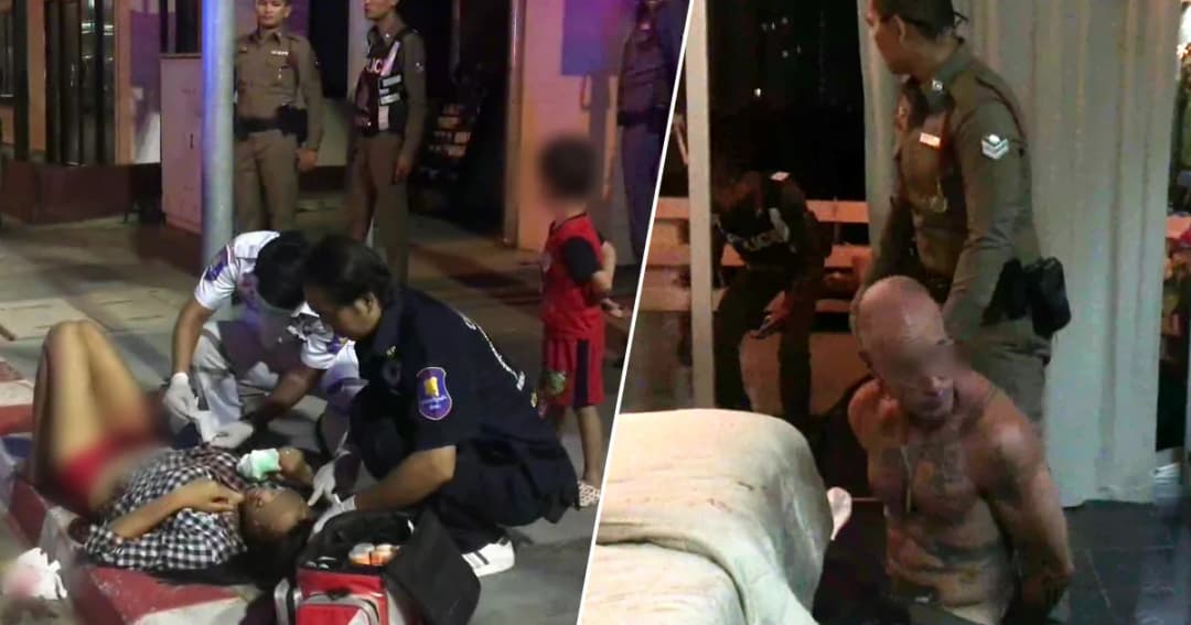 ‘สาวร่างโชกเลือด’ หอบลูกหนีตาย หลังแฟนฝรั่งคลั่ง ไล่แทงเจ็บสาหัส