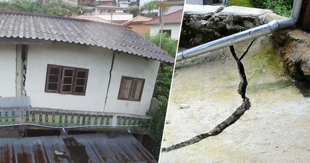 ประกาศพื้นที่เสี่ยงภัย ‘ดอยแม่สลอง’ หลังดินทรุด เร่งอพยพชาวบ้าน