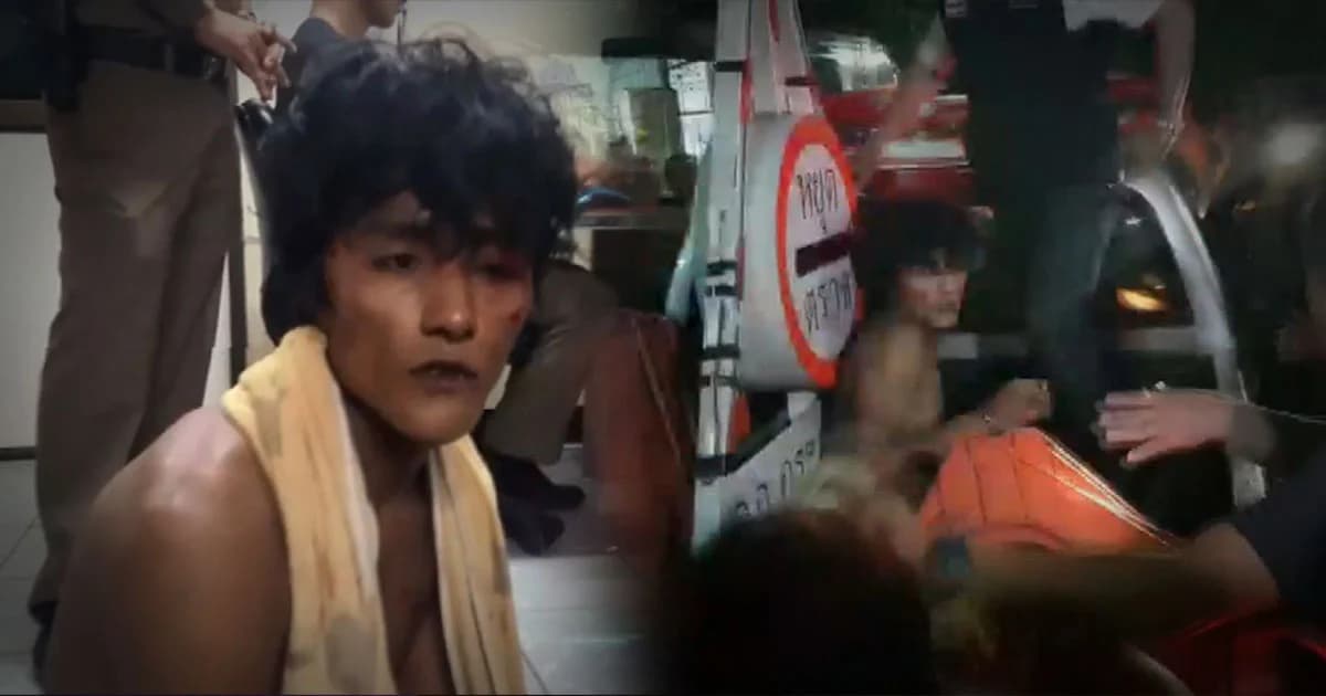 หวิดรุมประชาทัณฑ์ ! หนุ่มเมียนมาคลั่งยา ปีนหลังคาบ้านเสียหายนับ 10 หลัง