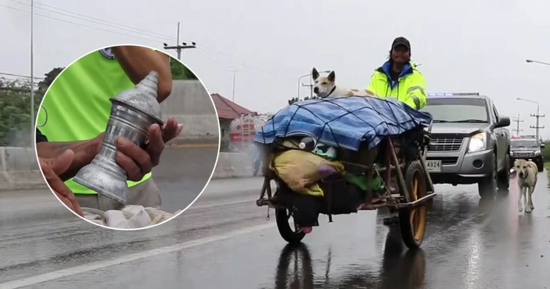 สุดซึ้ง! หนุ่มอุดรฯ หอบอัฐิภรรยา เดินจากใต้ขึ้นดอยอินทนนท์ ตามคำมั่นสัญญา