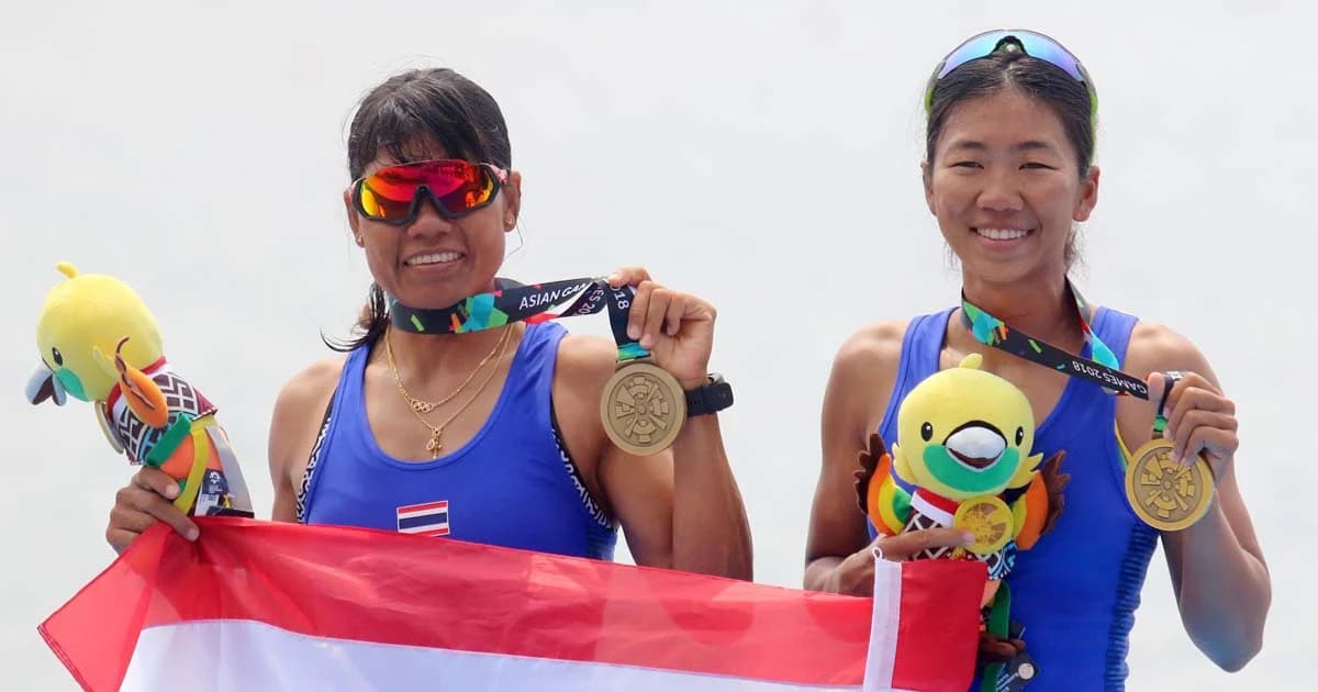 ไทยได้เพิ่มอีก 2 เหรียญทองแดง จากเรือพายกรรเชียงทีมชายและทีมหญิง