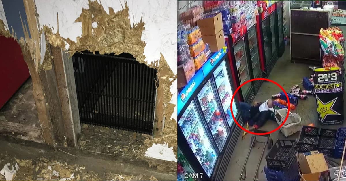 คนร้ายเจาะกำแพง ขโมยของร้านสะดวกซื้อในแคลิฟอร์เนีย