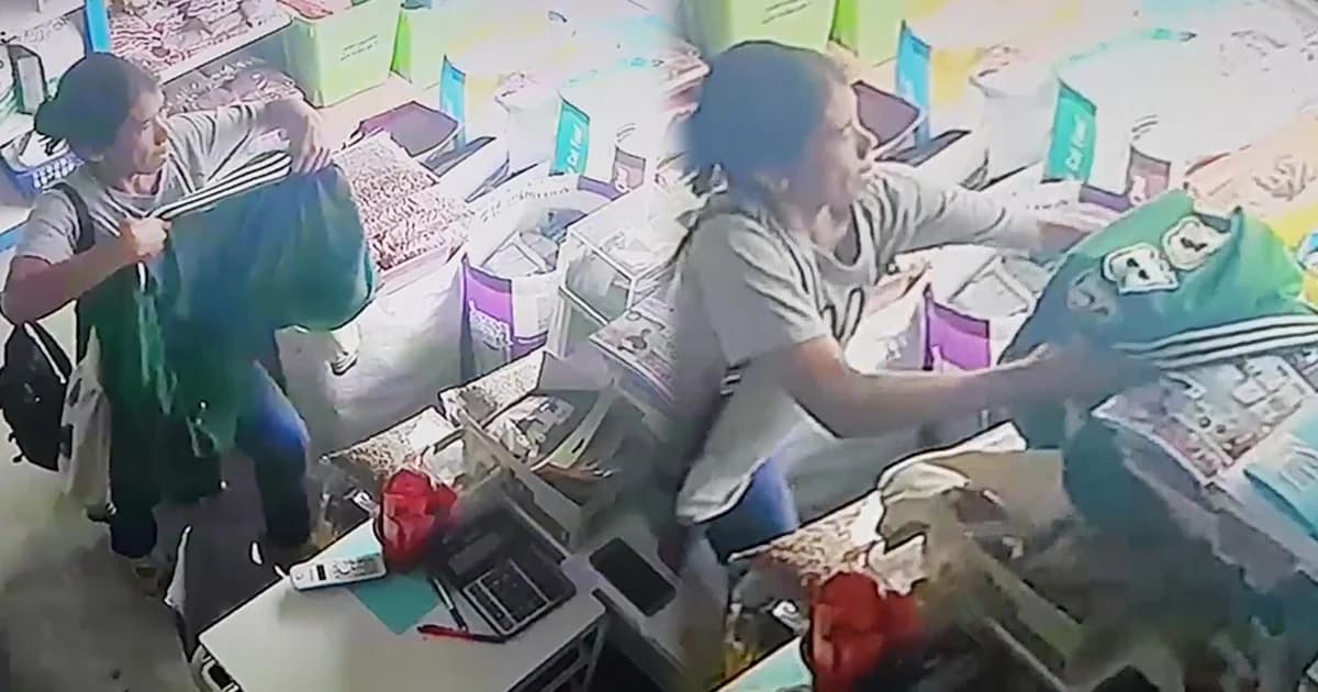 หญิงใจบาปขโมยกล่องรับบริจาคเงินซื้ออาหารสุนัข