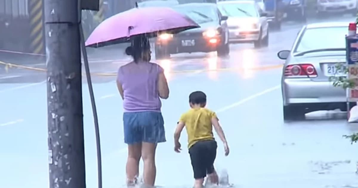 ไต้หวัน ฝนตก-น้ำท่วมหนัก เสียชีวิตแล้ว 6 เจ็บนับร้อย
