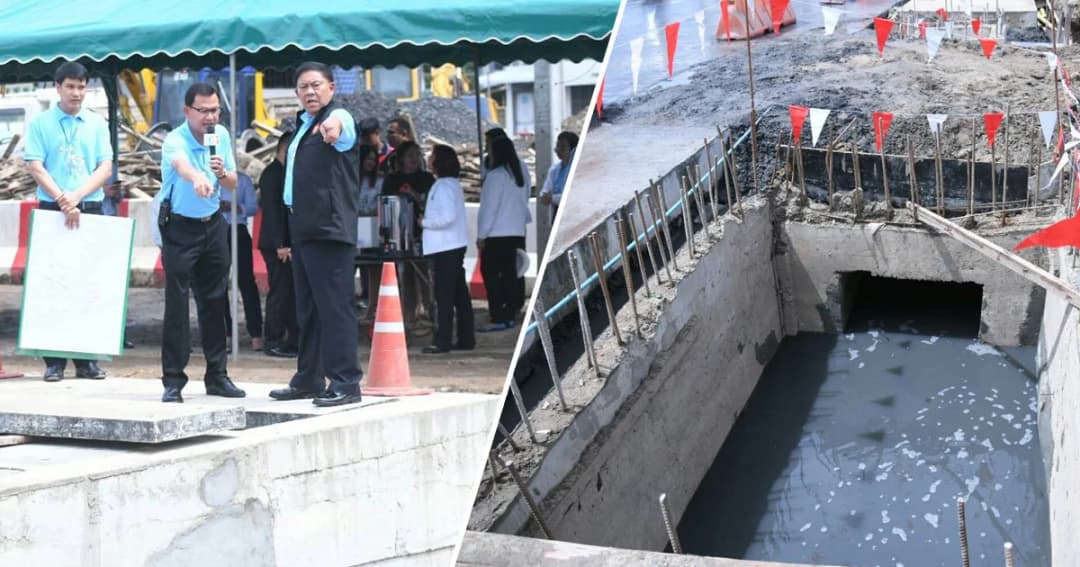 กทม. เผยสร้างบ่อหน่วงน้ำใต้ดิน ย่านวงเวียนบางเขน คาดเสร็จเดือนก.ย.นี้