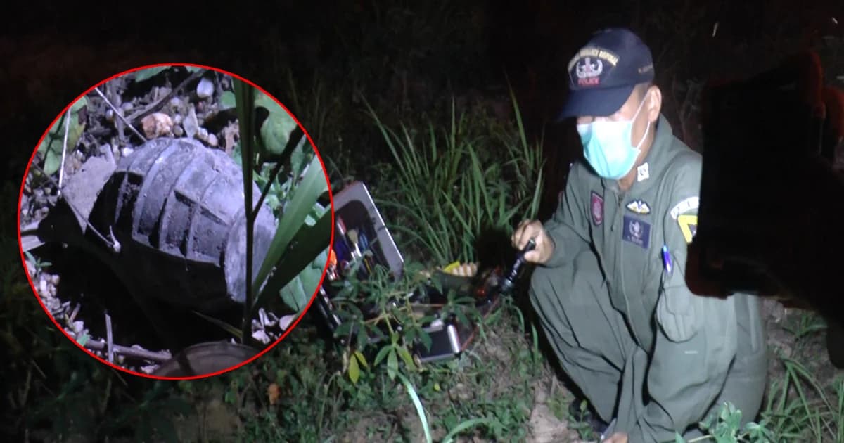 แตกตื่น! ชาวบ้าน จ.ระยอง พบระเบิดสังหารถูกทิ้งริมถนน EOD เข้าเก็บกู้ทำลาย