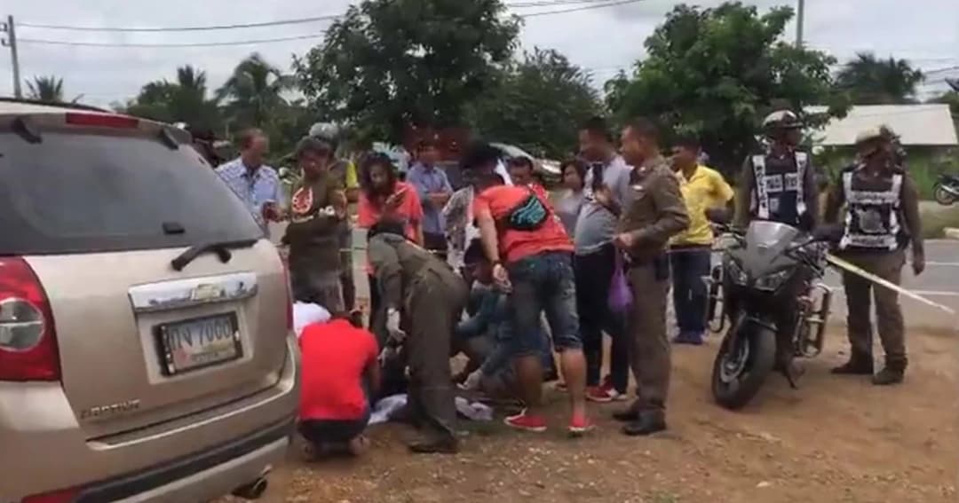 อดีตครูฆ่าตัวตายสยอง ล็อกรถยิงกรอกปากทะลุท้ายทอย