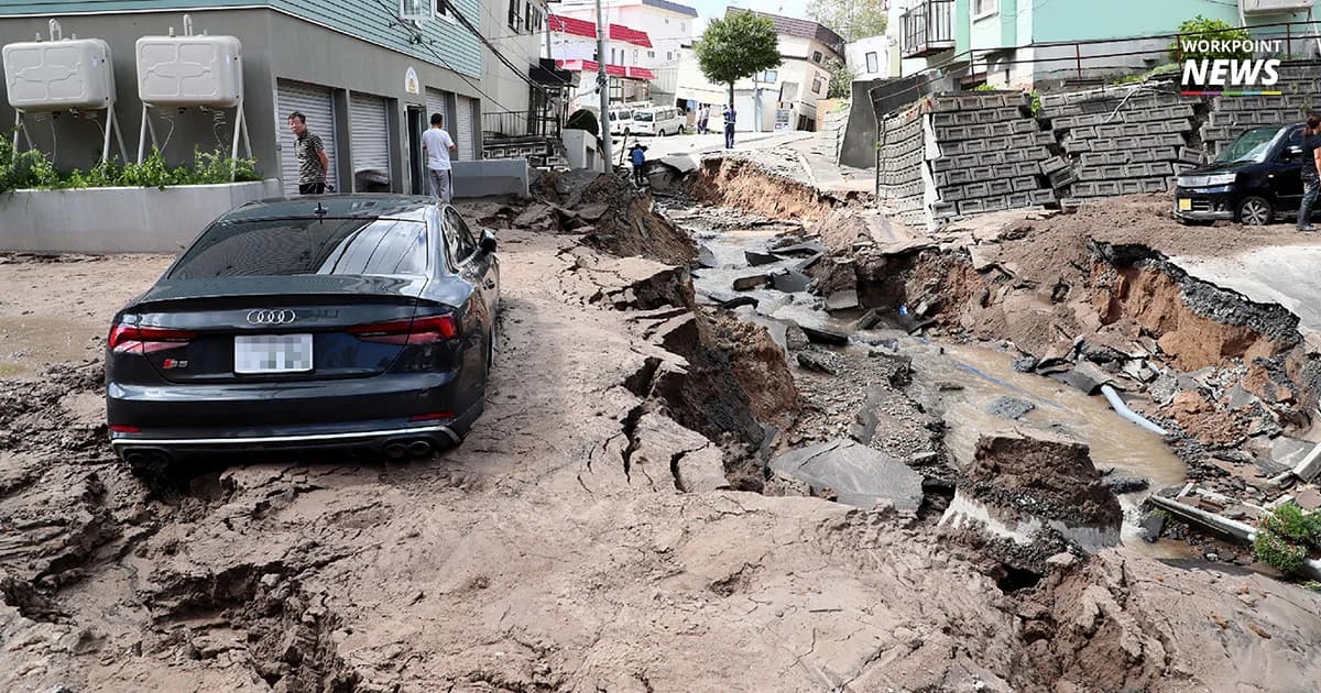 สอท.กรุงโตเกียว เผยแผ่นดินไหวฮอกไกโด เจ็บ 120 คน สูญหาย 19 คน-ปิดสนามบินชิโตเซ