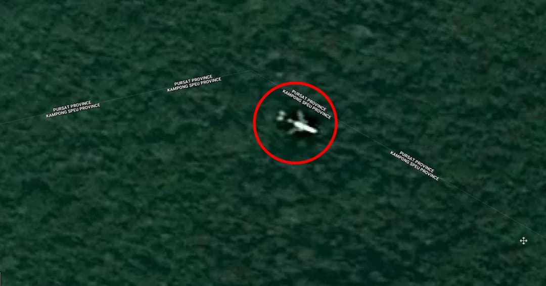 สื่อนอกเผยภาพคล้าย “เครื่องบินMH370” ที่หายสาบสูญตกอยู่ในป่ากัมพูชา