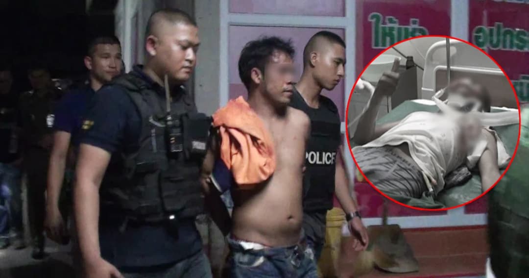 คนร้ายกระหน่ำยิง ตร. กระสุนฝังคอสาหัส หลังเข้าตรวจค้น ก่อนหนีไปจนมุม